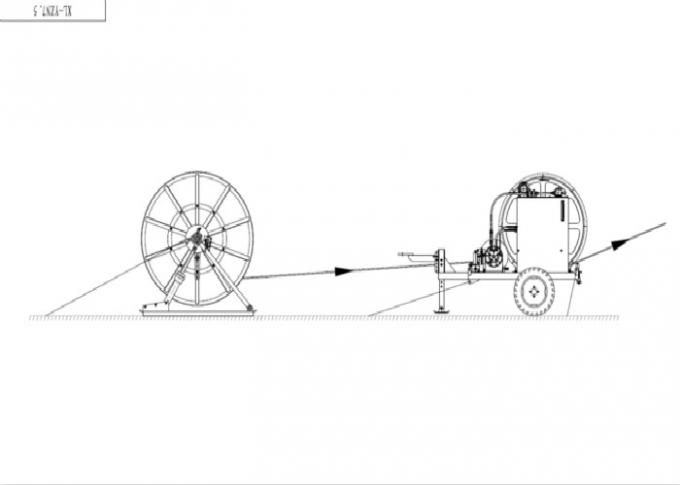 Type hydraulique tendeurs de treuil de 0,75 tonnes de câble/tendeur extracteur de câble